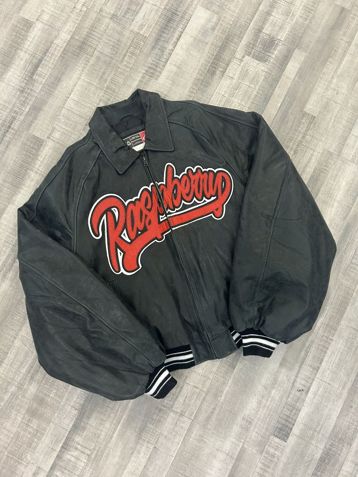 The GV Gallery The GV Gallery Raspberry Leather Varsity Jacket Size US L / EU 52-54 / 3 - 1 Thumbnail