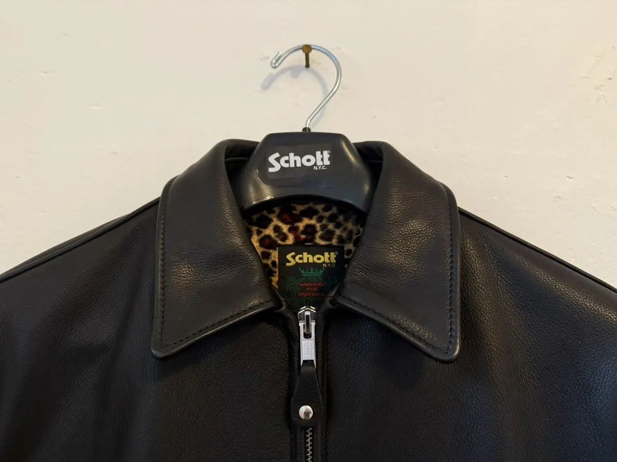 Schott × Supreme Leather Racer Jacket FW24 Size US L / EU 52-54 / 3 - 2 Thumbnail