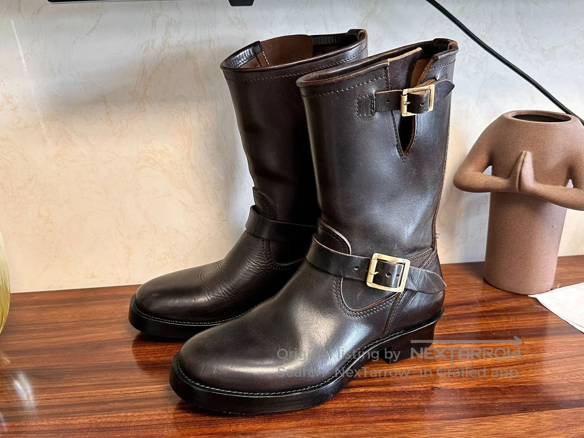 ATTRACTIONS Attractions 444 Horse Leather Engineer Boots. Size US 6.5 / EU 39-40 - 1 Thumbnail