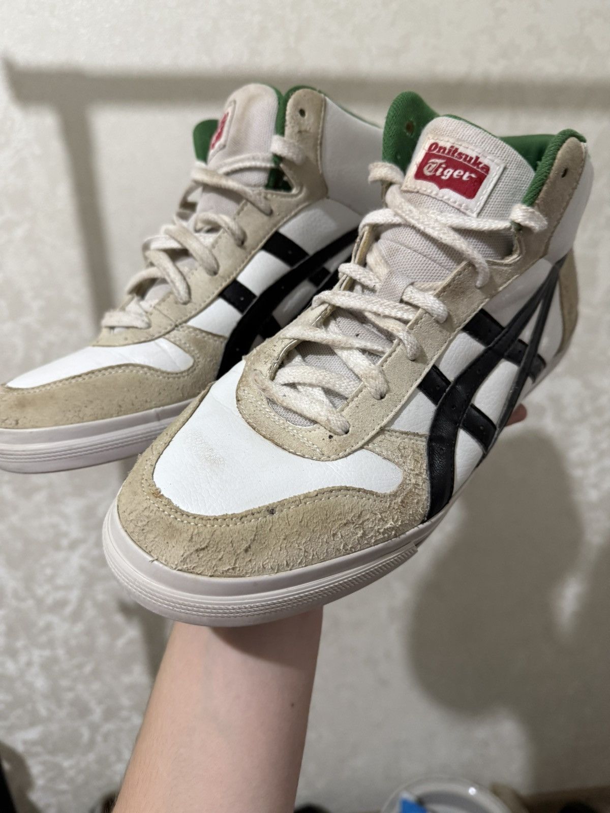 Asics ASICS ONITSUKA TIGER AARON MT HIGH-TOP SNEAKERS DISTRESSED Size US 10 / EU 43 - 9 Thumbnail