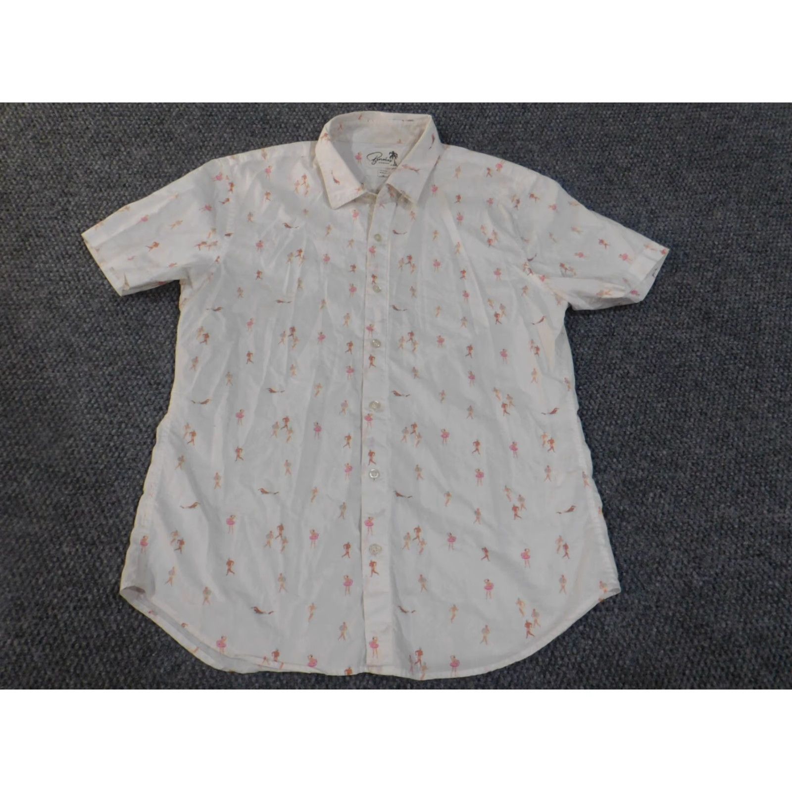 Bonobos Bonobos Shirt medium Mens white Floral beach all over print people slim fit Size US M / EU 48-50 / 2 - 2 Thumbnail