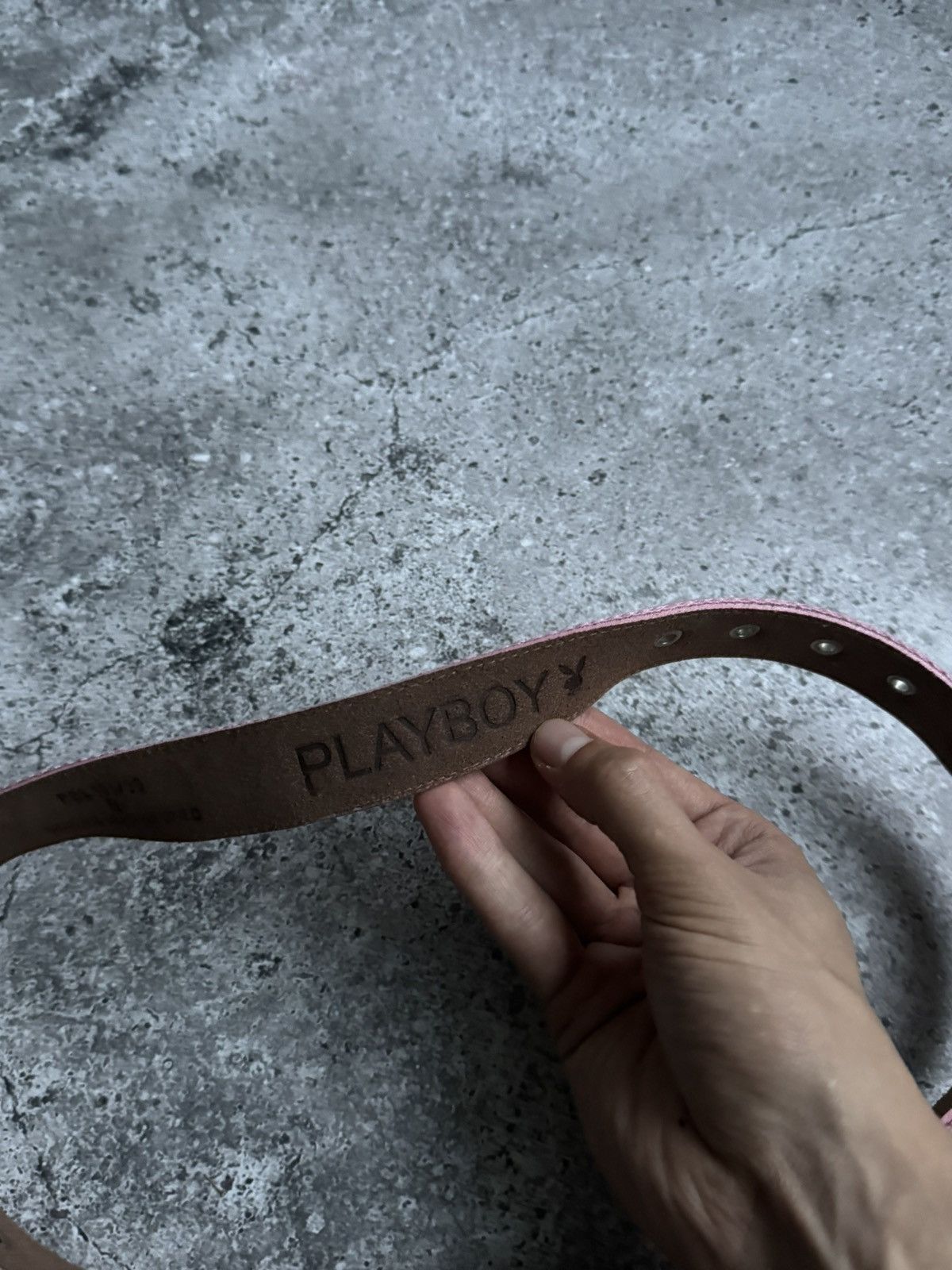 Playboy × Vintage Vintage PlayBoy leather pink Y2K belt Size ONE SIZE - 8 Thumbnail