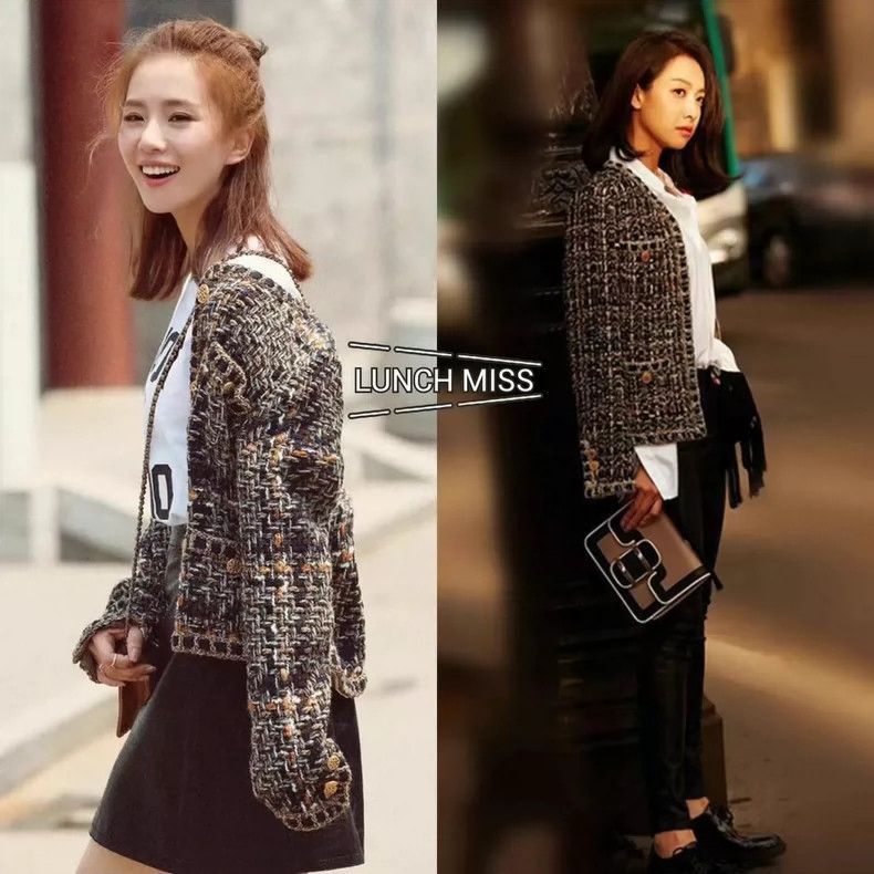 Chanel Chanel Roman detail tweed classic gold buckle four-pocket j Size XXS / US 00 / IT 34 - 8 Thumbnail
