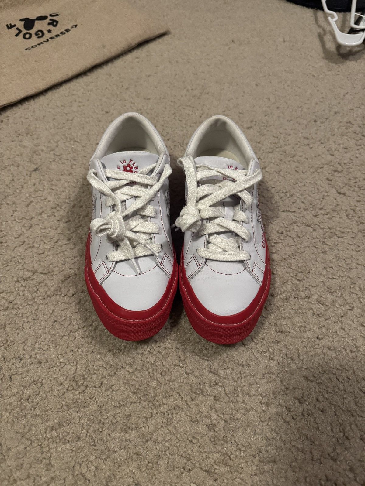 Converse × Golf le Fleur GOLF LE FLEUR OX ‘Racing red’ Size US 6.5 / EU 39-40 - 5 Thumbnail