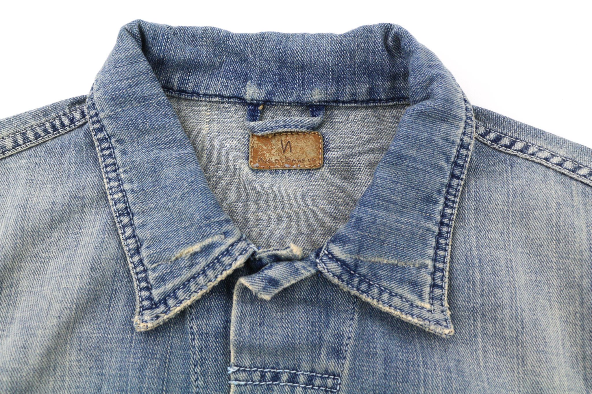 Nudie Jeans BILLY M Denim Light Shades Buttoned Blue Jacket 80754 Size US M / EU 48-50 / 2 - 7 Thumbnail