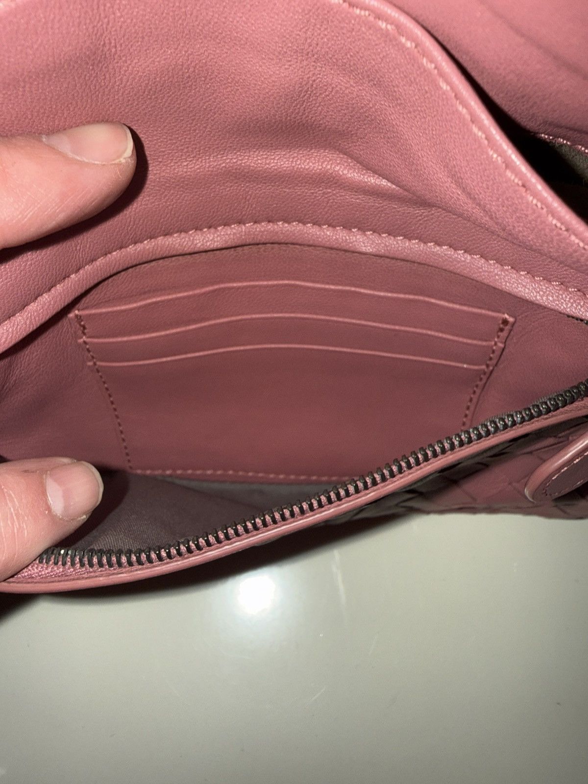 Bottega Veneta Bottega Veneta Pink Leather Crossbody Size ONE SIZE - 3 Thumbnail