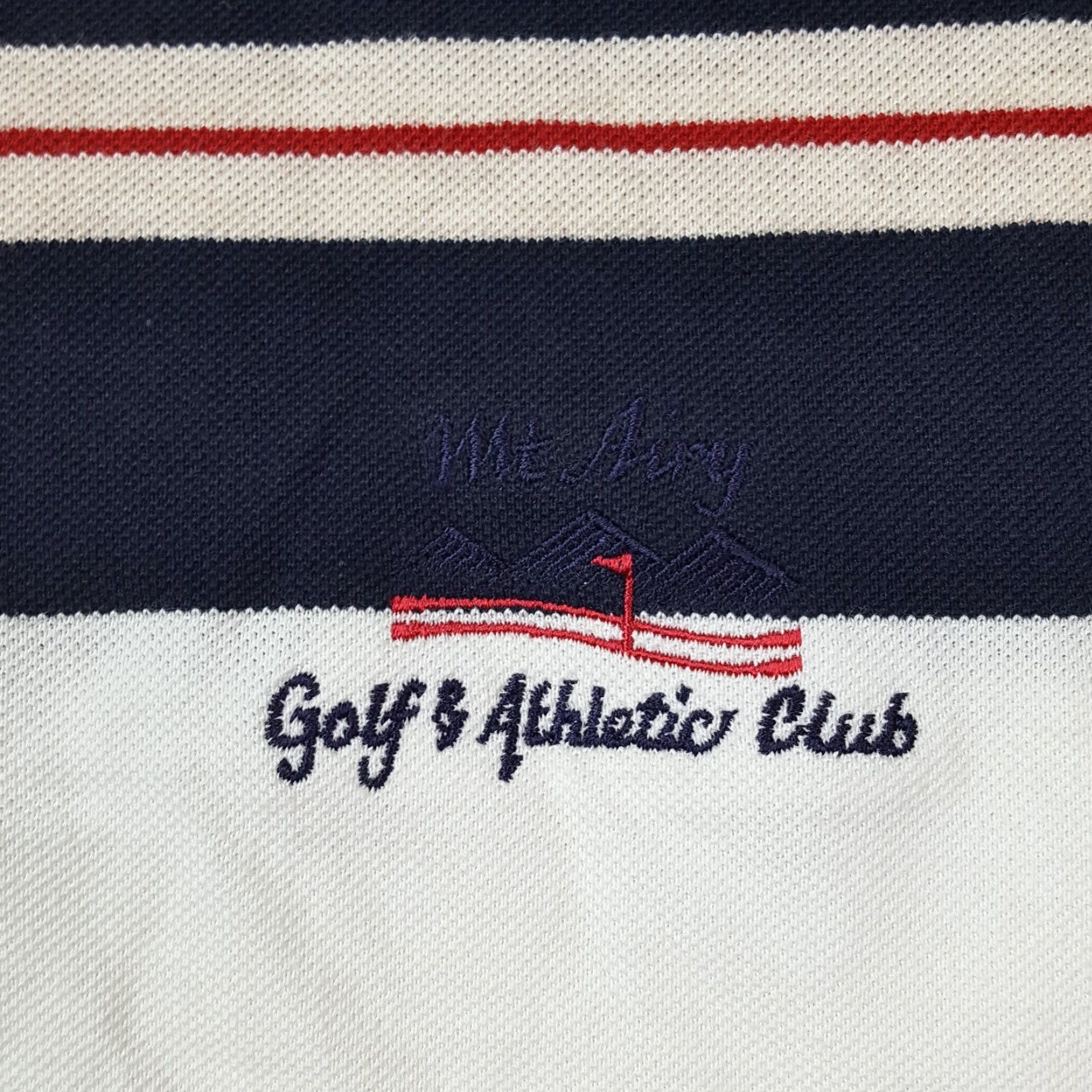 Izod VINTAGE IZOD Polo Shirt Mens L White Striped Collared Golf Club 90s Retro PGA Etsy Style Size US L / EU 52-54 / 3 - 3 Thumbnail