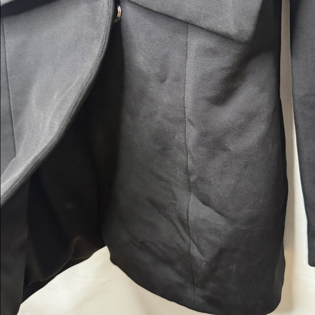 The Unbranded Brand NWT Misha black lapel blazer jacket one snap closure sz 4 Size S / US 4 / IT 40 - 5 Thumbnail