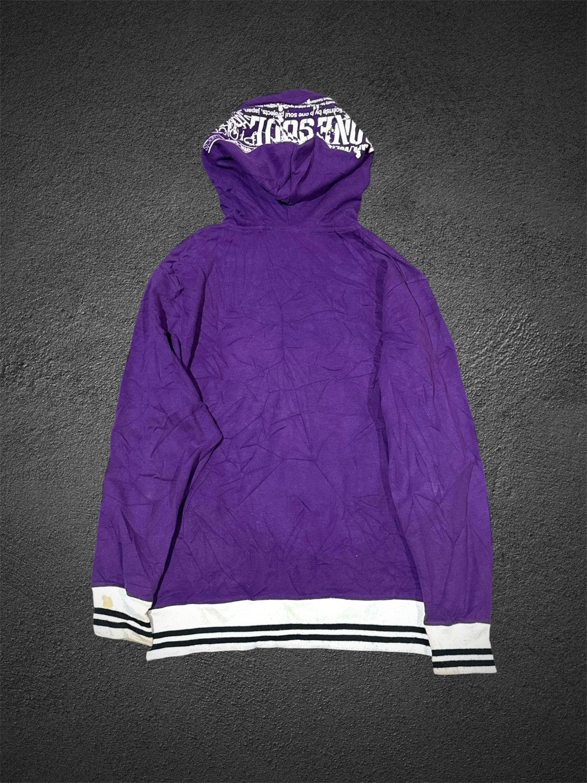 In The Attic Crazy Poem Bonesoul Purple Hoodie Japanese Styled Size US M / EU 48-50 / 2 - 2 Thumbnail