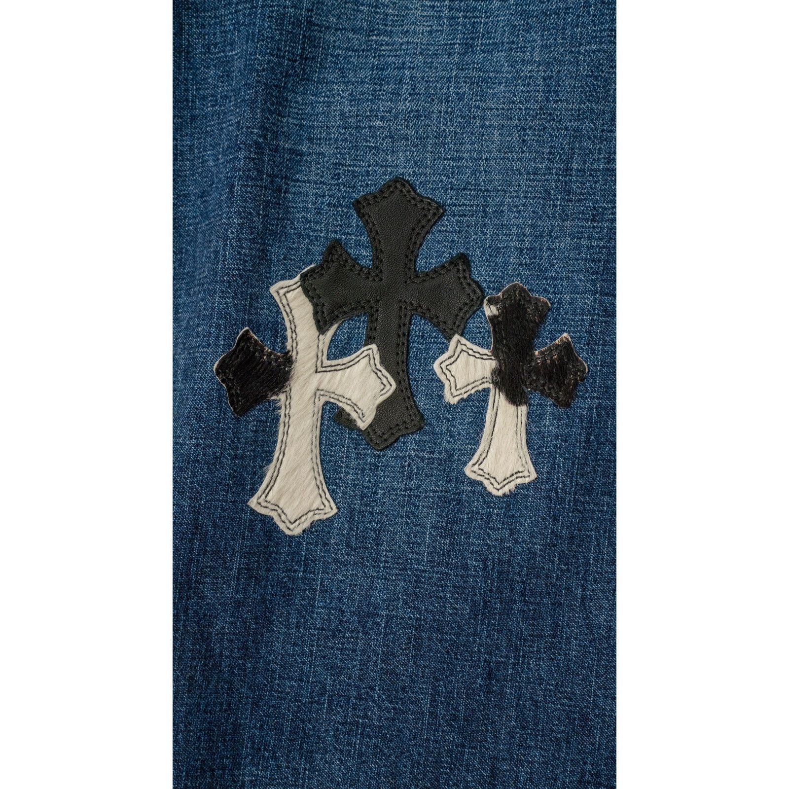 Chrome Hearts Kids Jeans With Pony Hair Size US 26 / EU 42 - 3 Thumbnail
