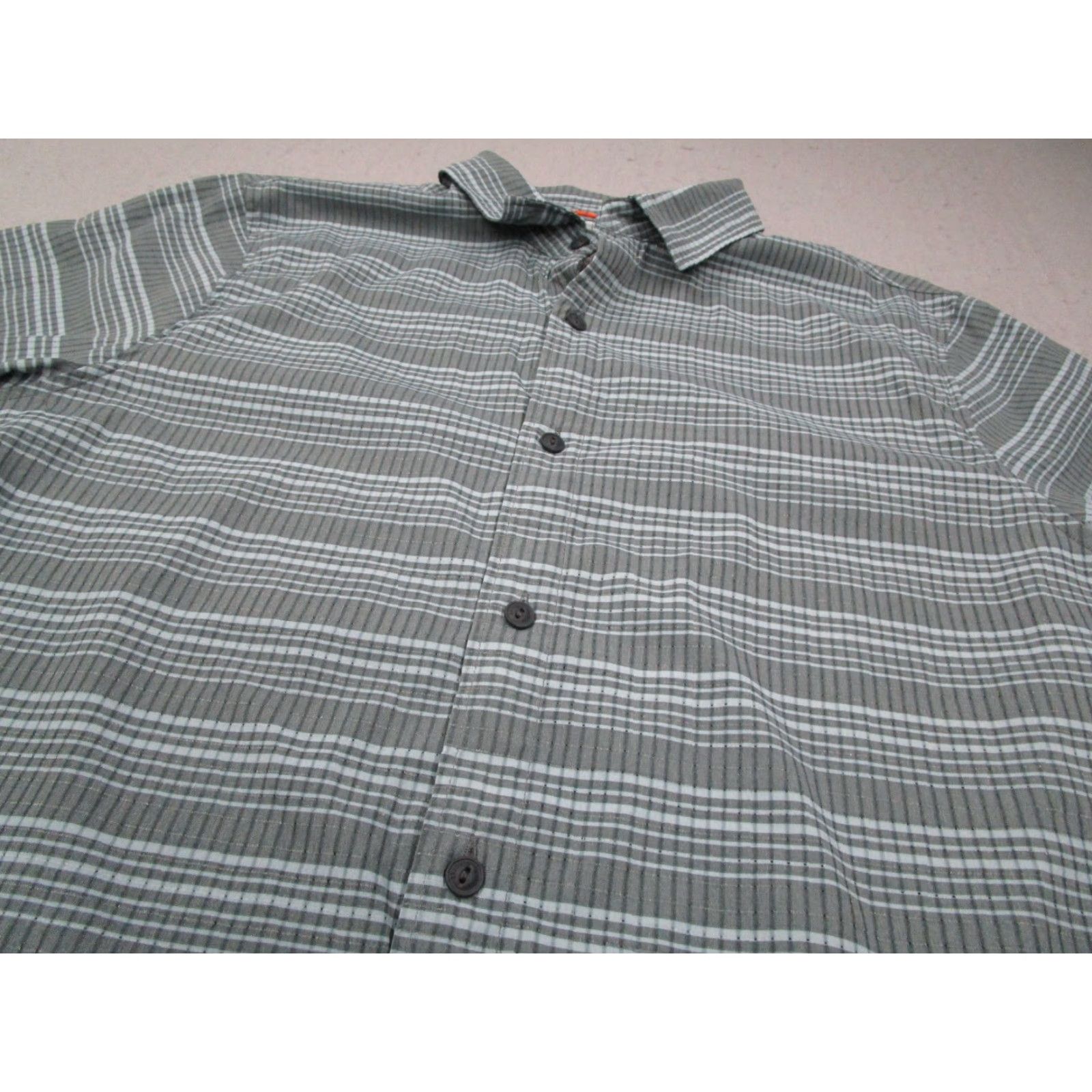 Roark Roark Revival Men's Short Sleeve Button-Up Shirt Hawaiian Casual Travel Blue Stripe Microfiber Quick Dry Size M Size US M / EU 48-50 / 2 - 2 Thumbnail