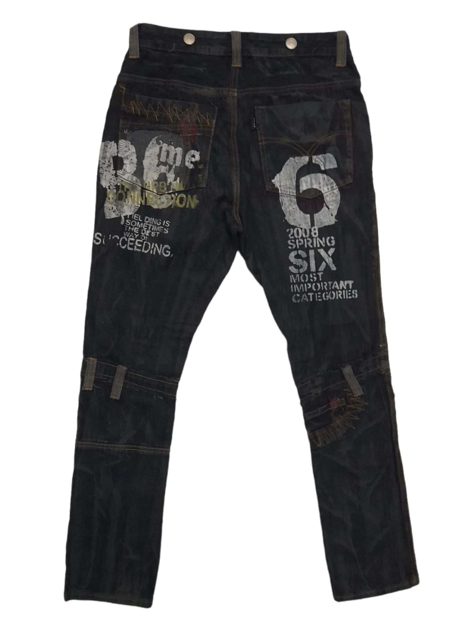 Seditionaries Aston Punk Denim Distressed (E122) W30 Size US 30 / EU 46 - 4 Thumbnail