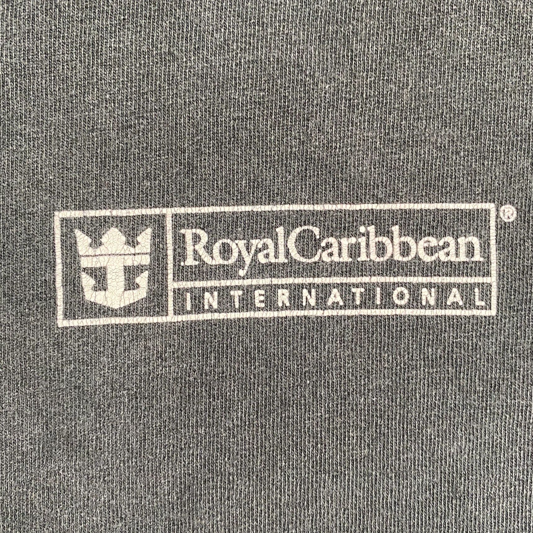 Delta VINTAGE Royal Caribbean T-Shirt 50s Cars Mens Large Faded Black Graphic Classic Music Size US L / EU 52-54 / 3 - 4 Thumbnail