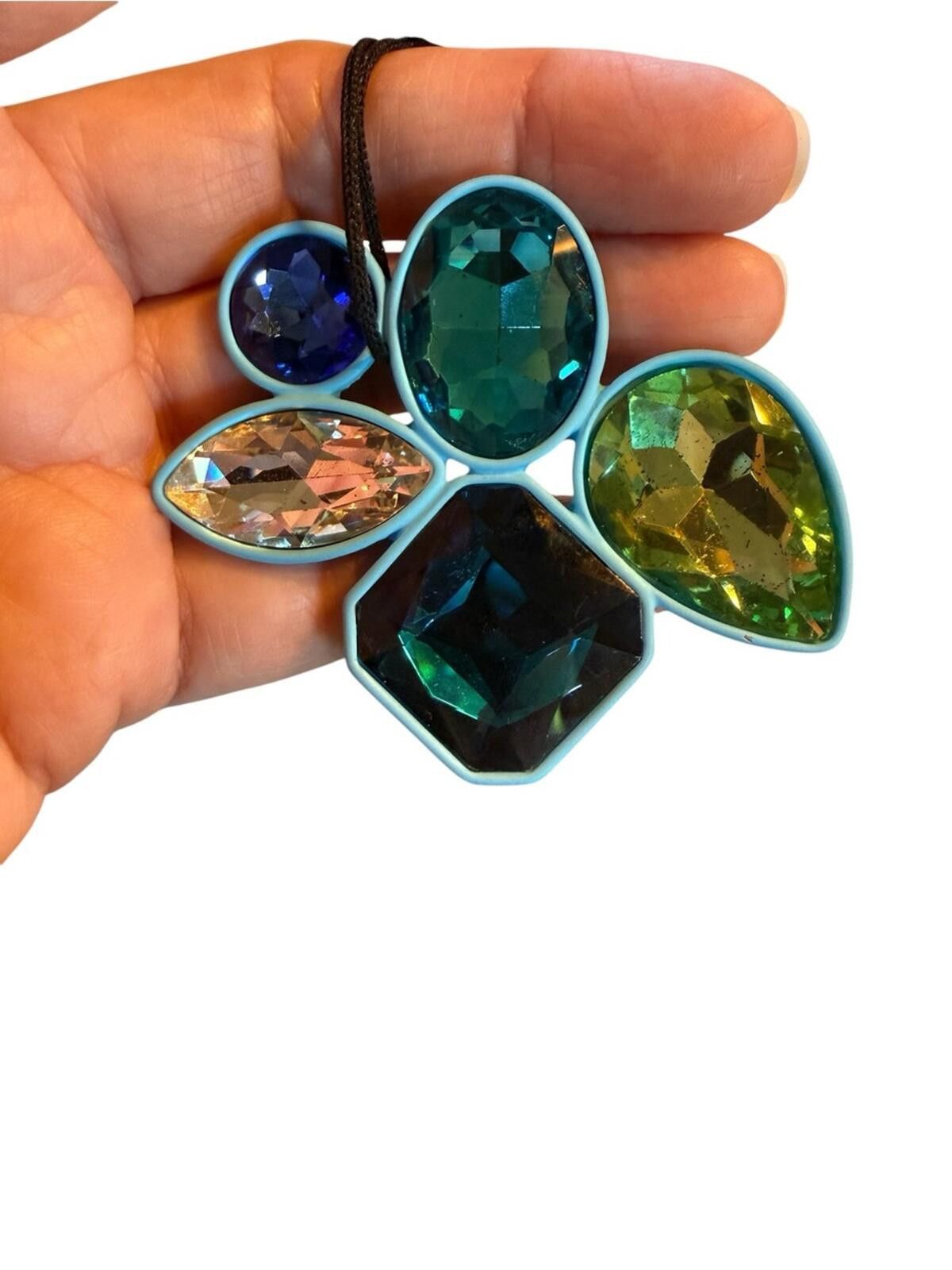 Other Weekend Max Mara Jewel Tone Glass Stone Brooch Size ONE SIZE - 2 Thumbnail