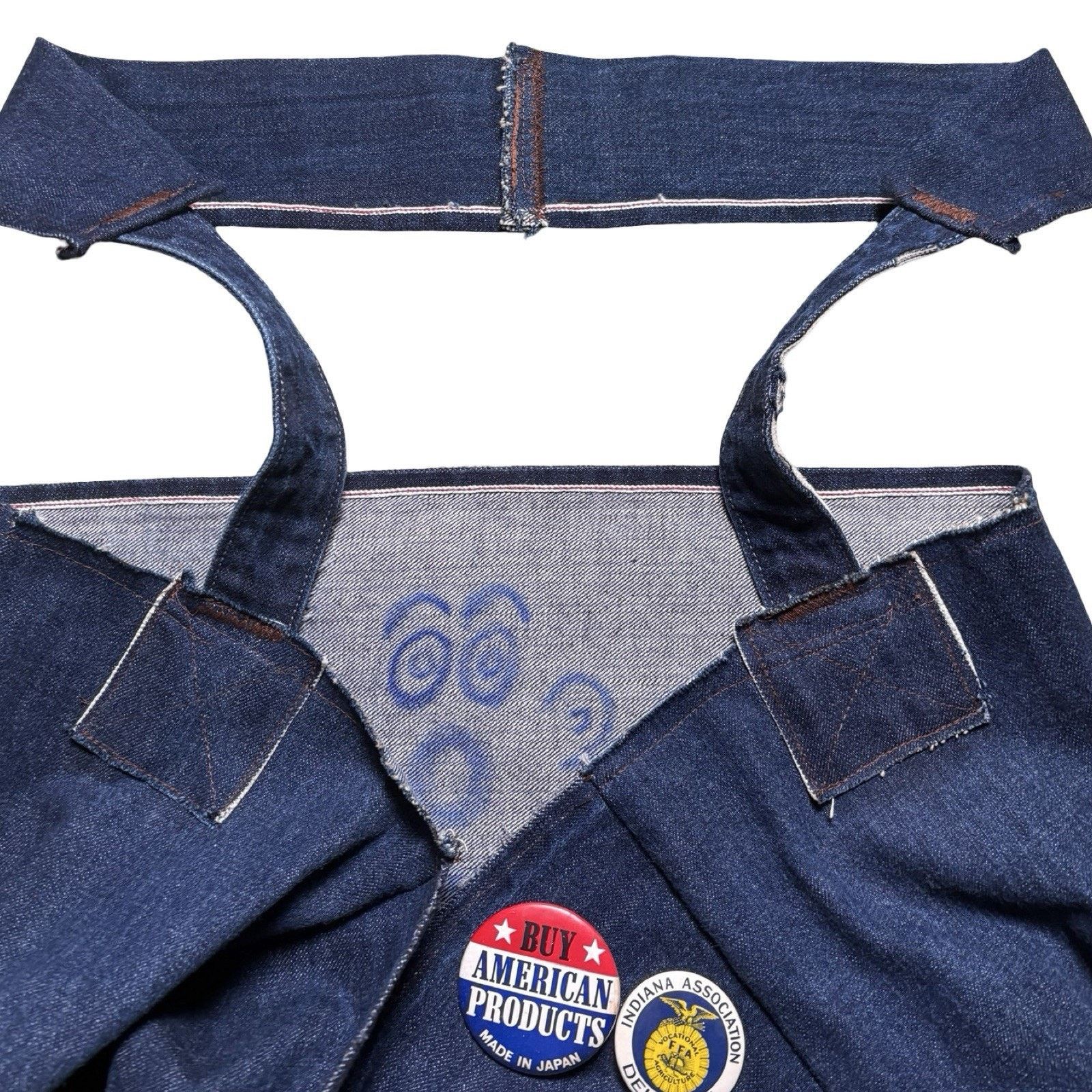 Other Wallace & Garments Selvedged News Paper Bag News Boy Denim Size ONE SIZE - 3 Thumbnail