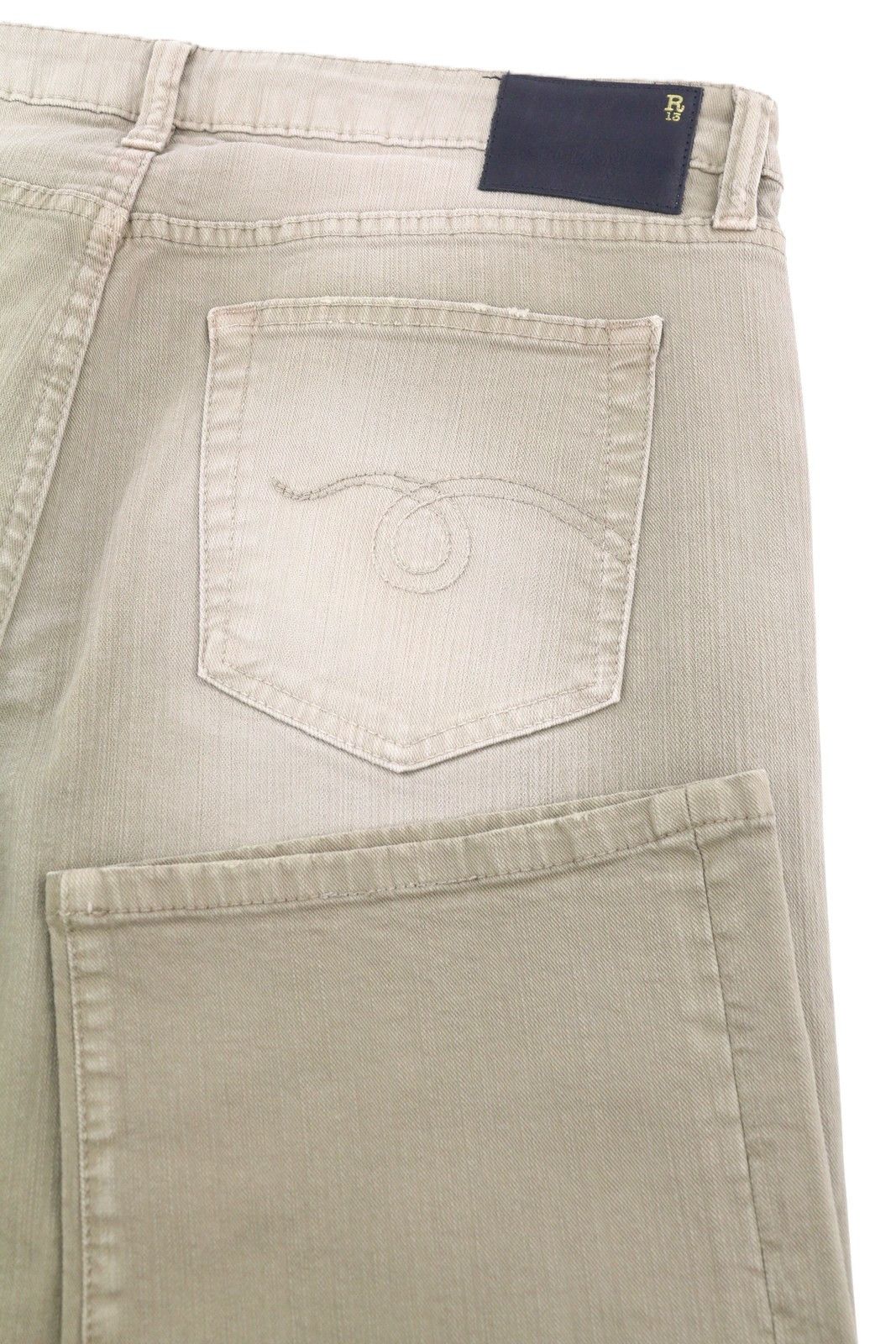 R13 BOY STRAIGHT 31 Pebble Stretch Faded Ankle Zip 86614 Size 31" - 5 Thumbnail