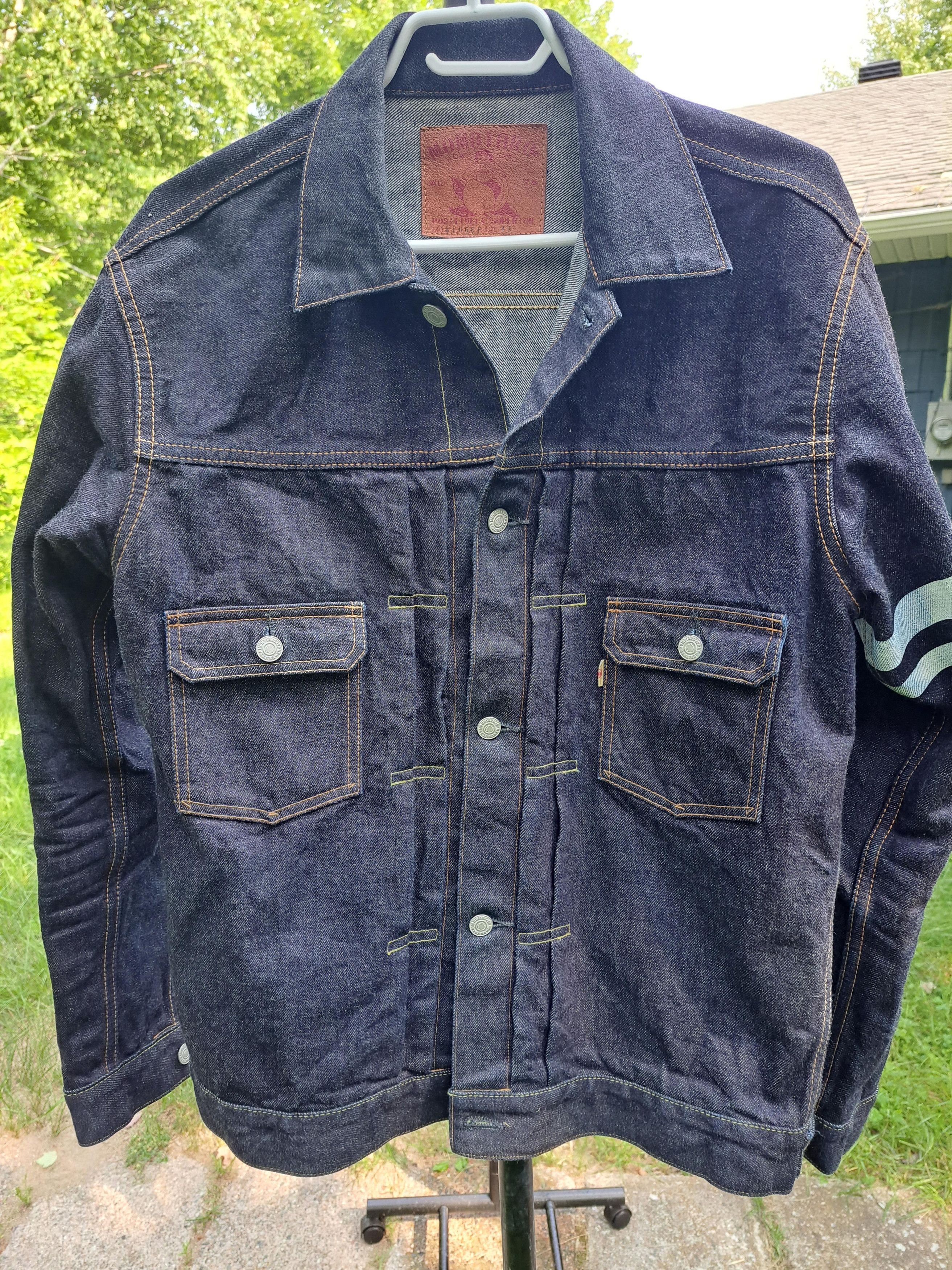 image of Momotaro 2105Sp 15.7Oz - Type 2 Jacket (Tag Size 42) in Raw Indigo, Men's