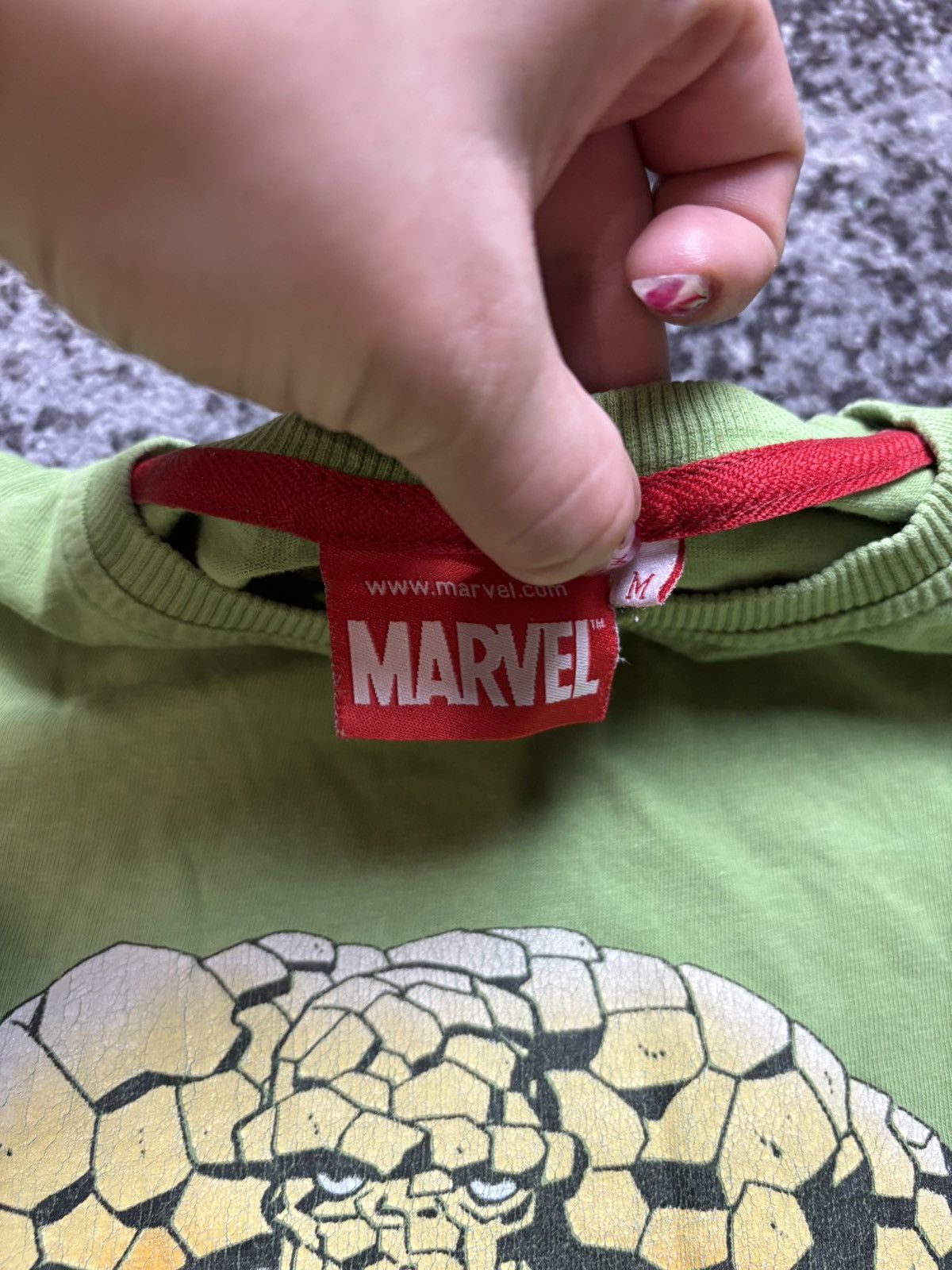 Designer × Marvel Comics × Vintage Vintage Fantastic Four 20s The Thing Ringer tee Size M / US 6-8 / IT 42-44 - 4 Thumbnail