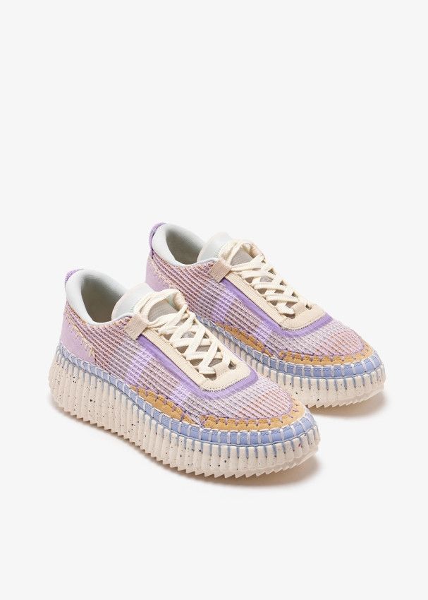 Chloe o1s22i1n0425 Nama Low-Top Sneakers in Purple Size US 6 / IT 36 - 4 Thumbnail