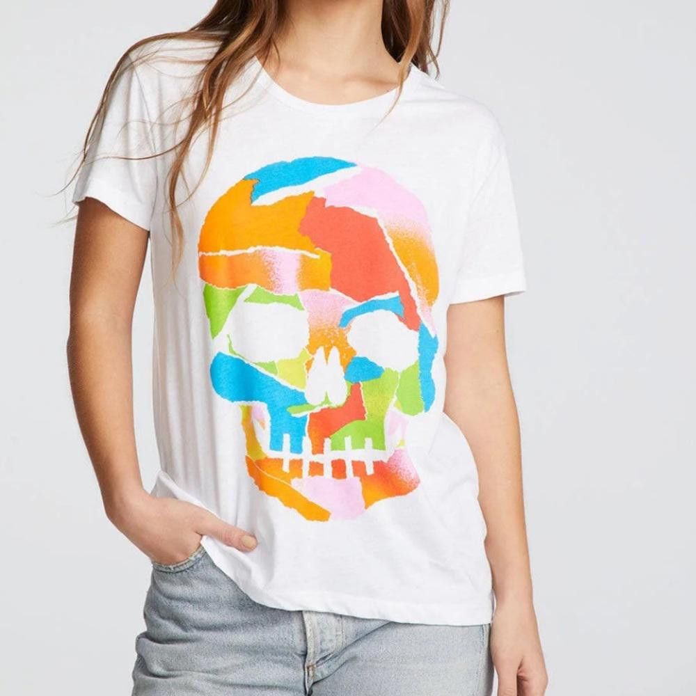 Chase Authentics Chaser l NWOT Abstract Skull Graphic Tee Small Size S / US 4 / IT 40 - 8 Thumbnail