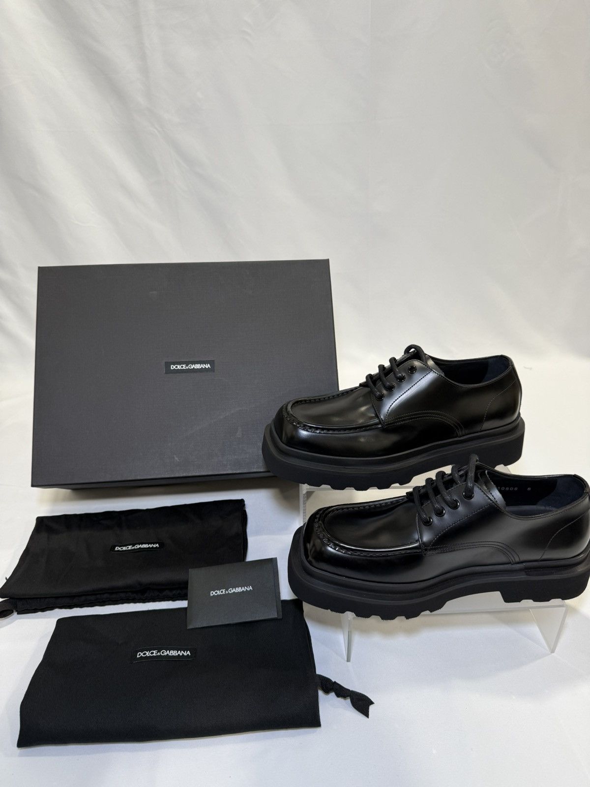 Dolce & Gabbana Calfskin Derby Shoes Size US 7 / EU 40 - 1 Thumbnail