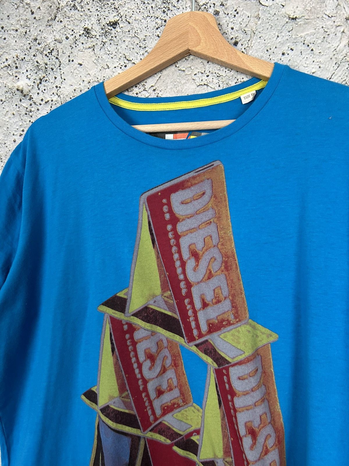 Diesel Vintage Diesel Y2K 00s Graphic Tee Cards Retro Hype Size US XL / EU 56 / 4 - 3 Thumbnail