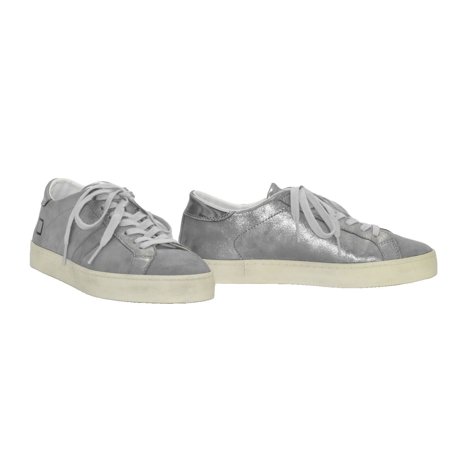 D.A.T.E. D.A.T.E. Stardust Silver Nubuck Leather Sneakers Sz 6.5 EU37 Size US 6.5 / IT 36.5 - 1 Thumbnail