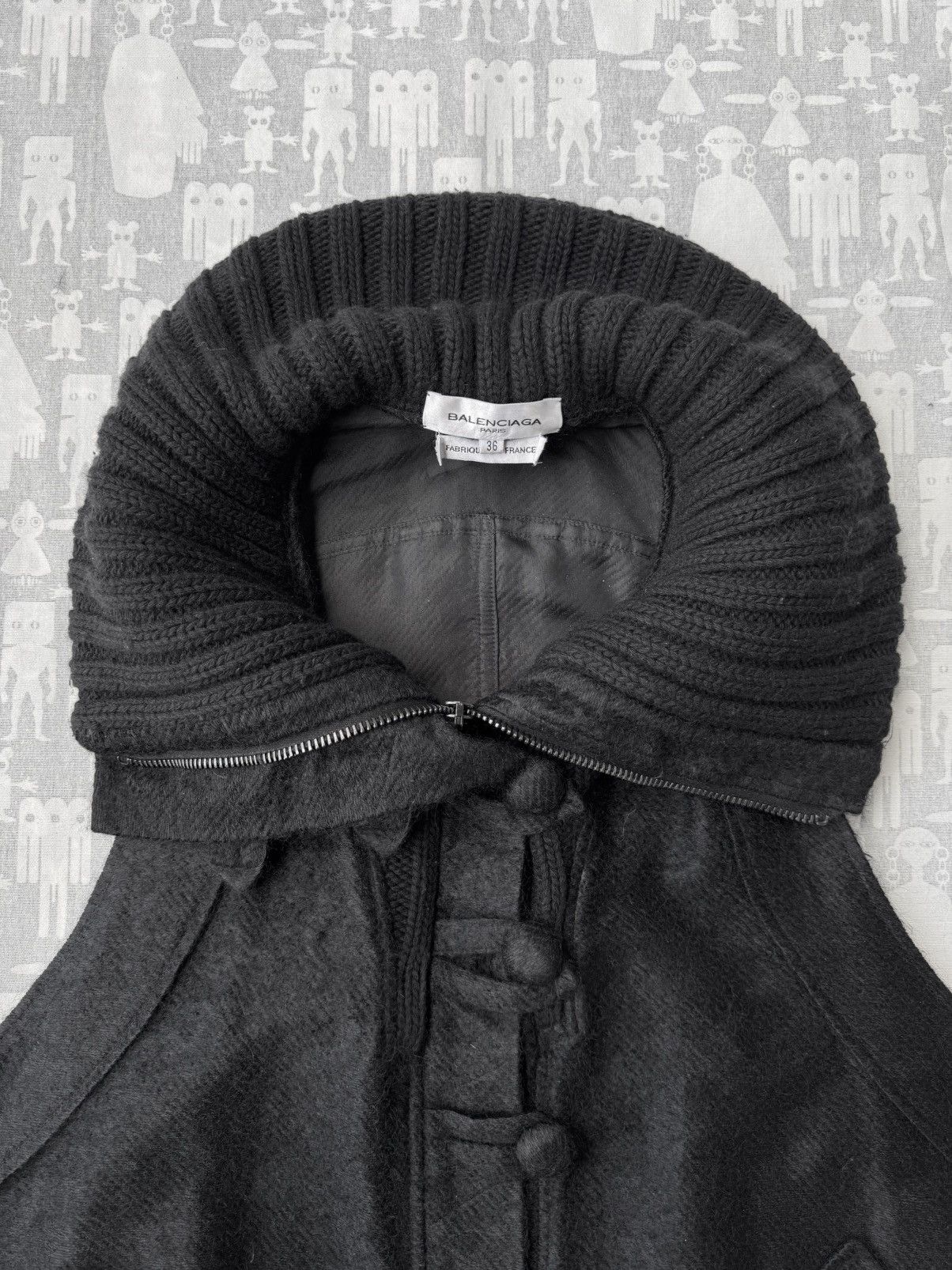 Balenciaga Balenciaga AW02 Funnel Collar Oversized Sleeveless Jacket Size US M / EU 48-50 / 2 - 7 Thumbnail