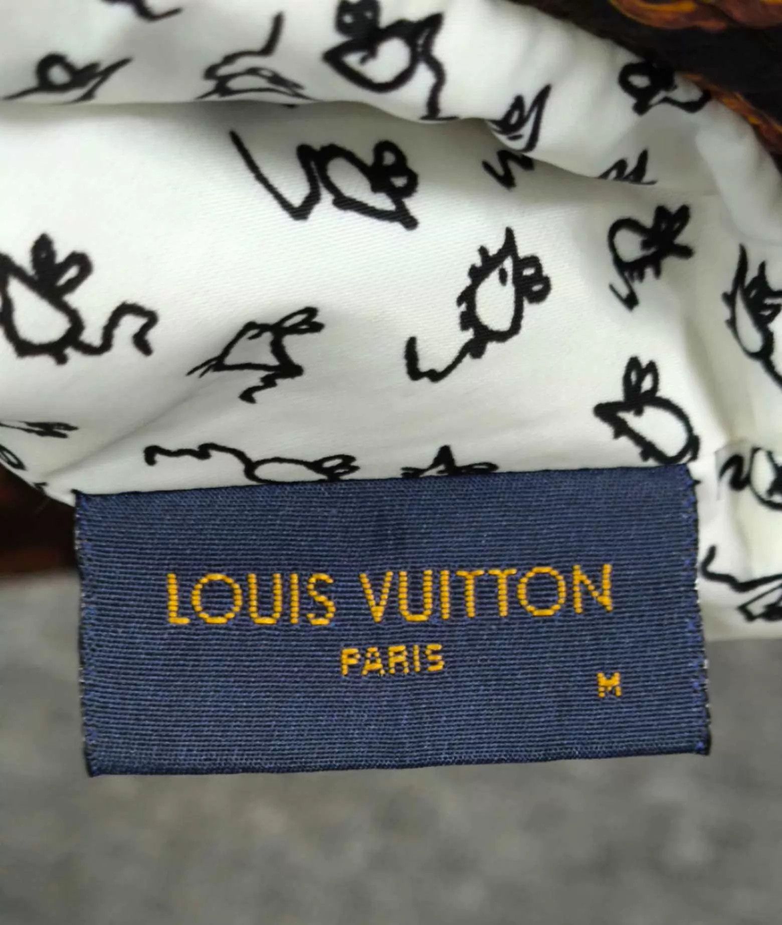 Louis Vuitton LV Orange-Red Full-Print Logo Bucket Hat M Size ONE SIZE - 4 Thumbnail