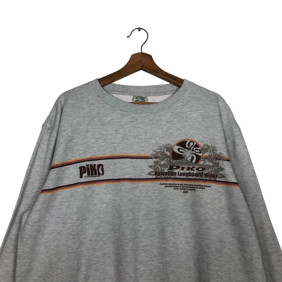 Japanese Brand × Vintage 📌Vintage Sweatshirt Piko Hawaii Design Big Logo Size US L / EU 52-54 / 3 - 4 Thumbnail