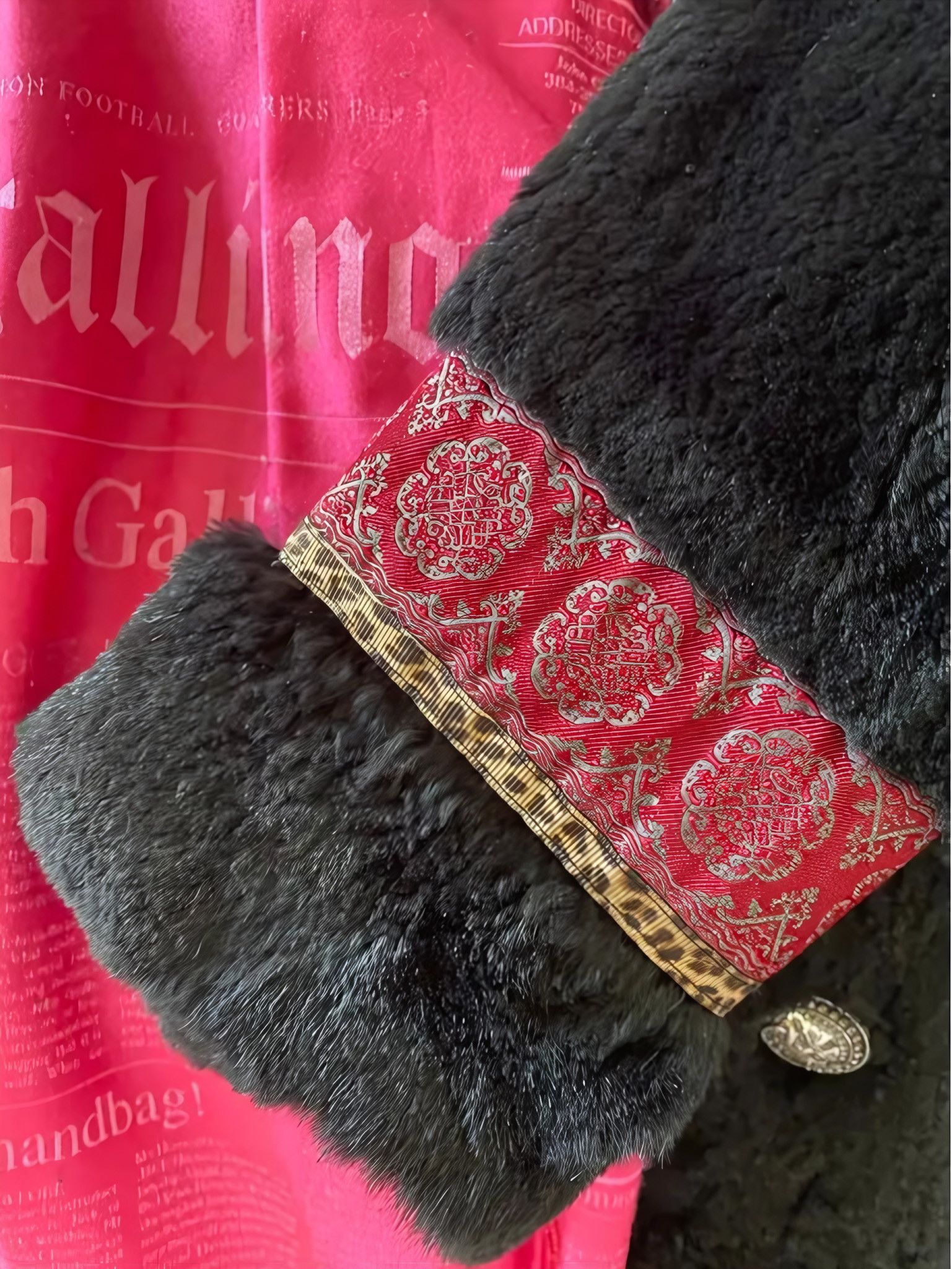 John Galliano RABBIT FUR COAT Size M / US 6-8 / IT 42-44 - 5 Thumbnail