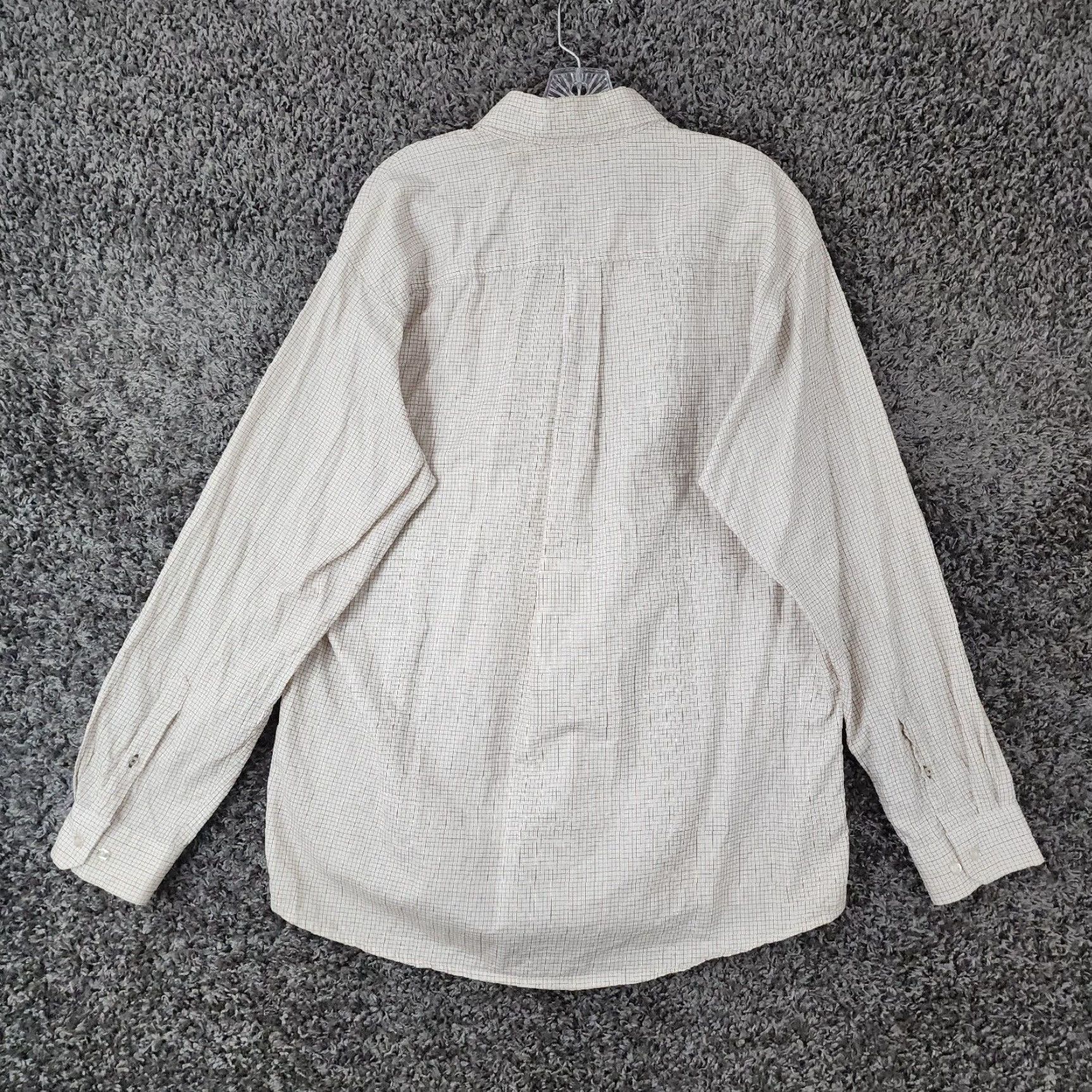 Vintage Cinch Beige Plaid Long Sleeve Button-Up Shirt Adult Medium Mens Size US M / EU 48-50 / 2 - 5 Thumbnail