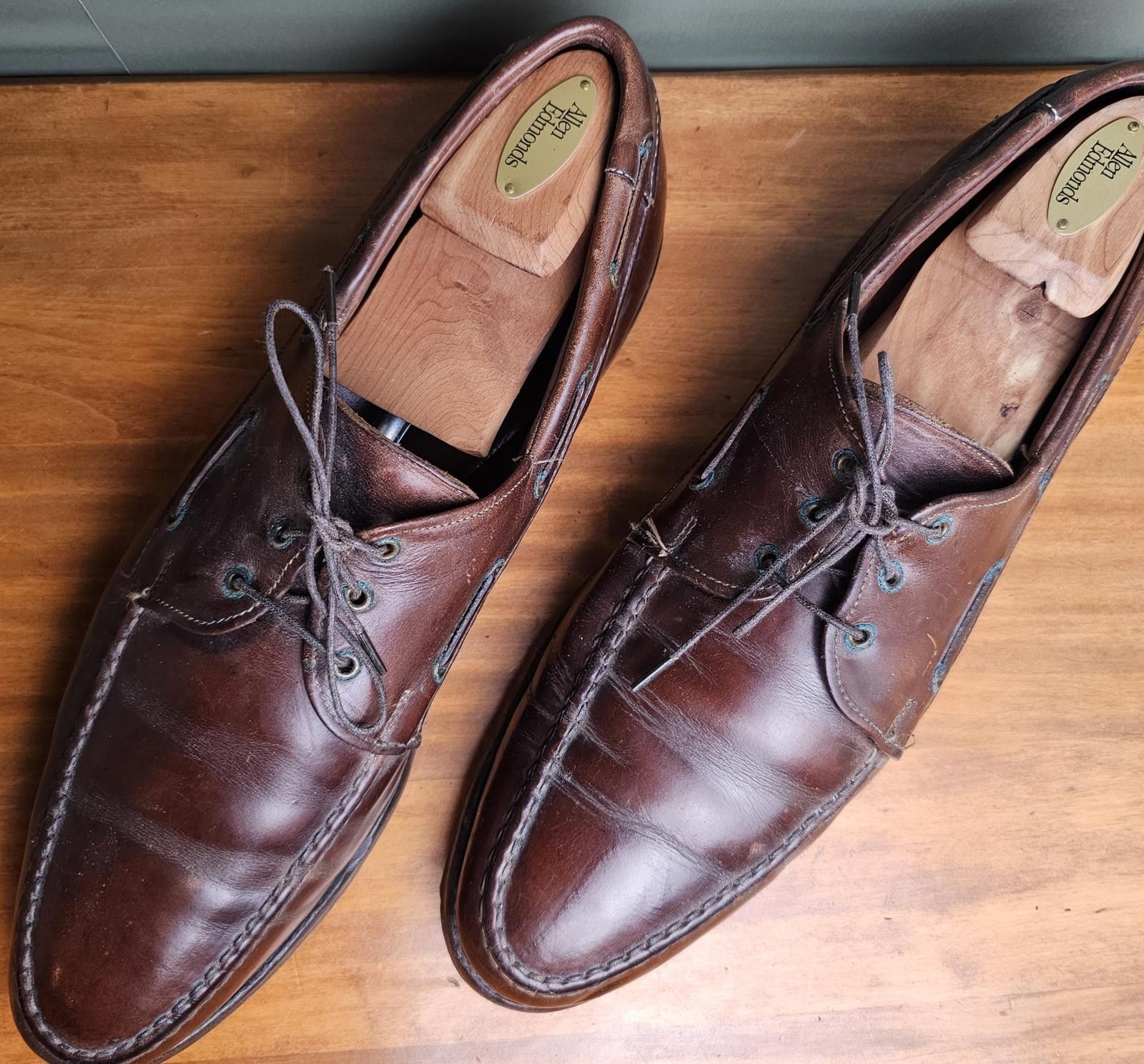 Allen Edmonds Allen Edmond Shoes Brown Mens Size 13 Aa Leather Dress