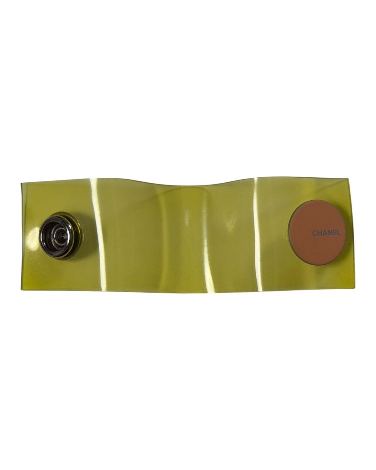Dior CHANEL Vintage Transparent Vinyl Logo Ring Size ONE SIZE - 3 Thumbnail