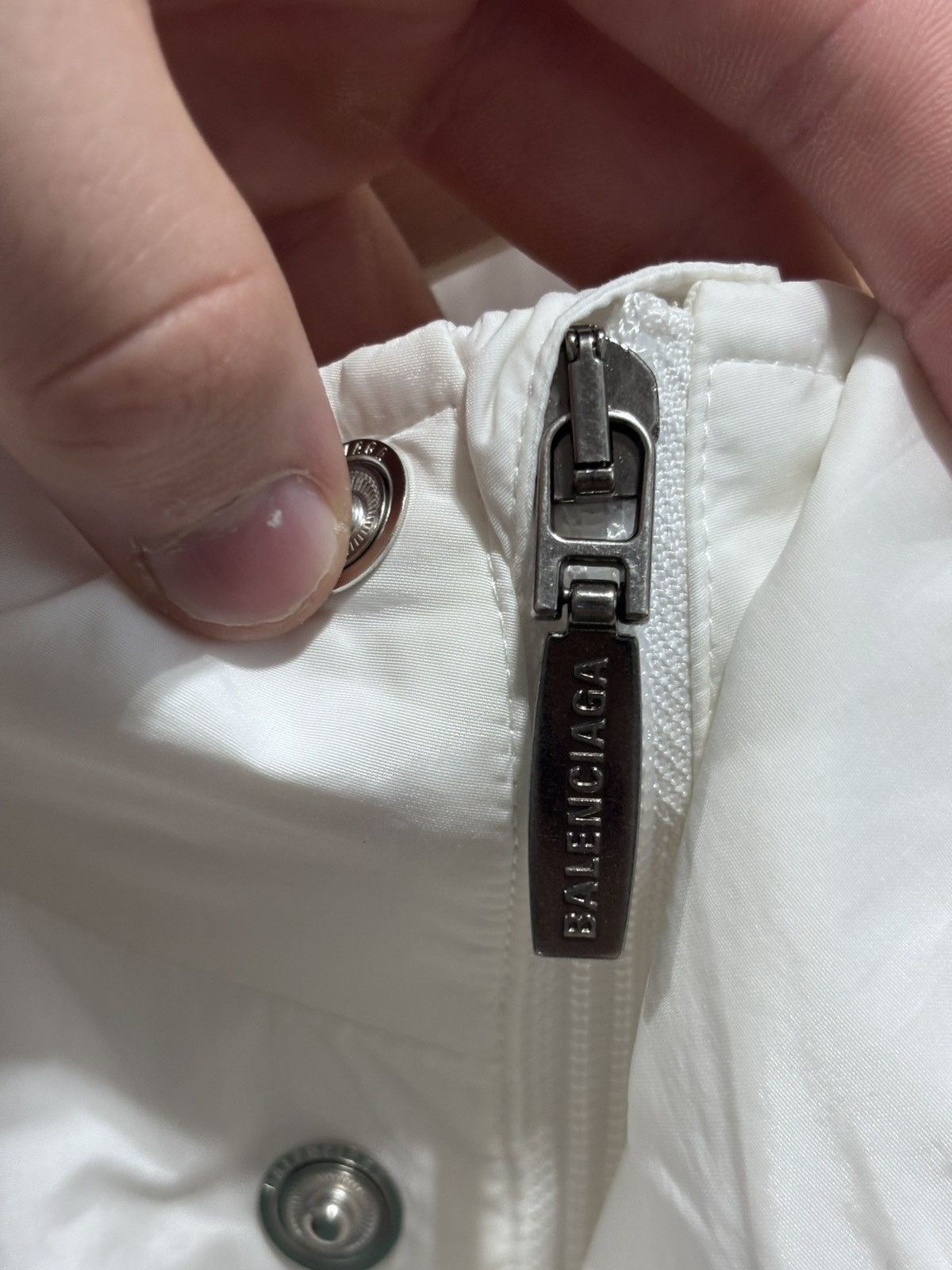 Balenciaga Balenciaga Logo-Embroidered White Jacket Size US XS / EU 42 / 0 - 13 Thumbnail
