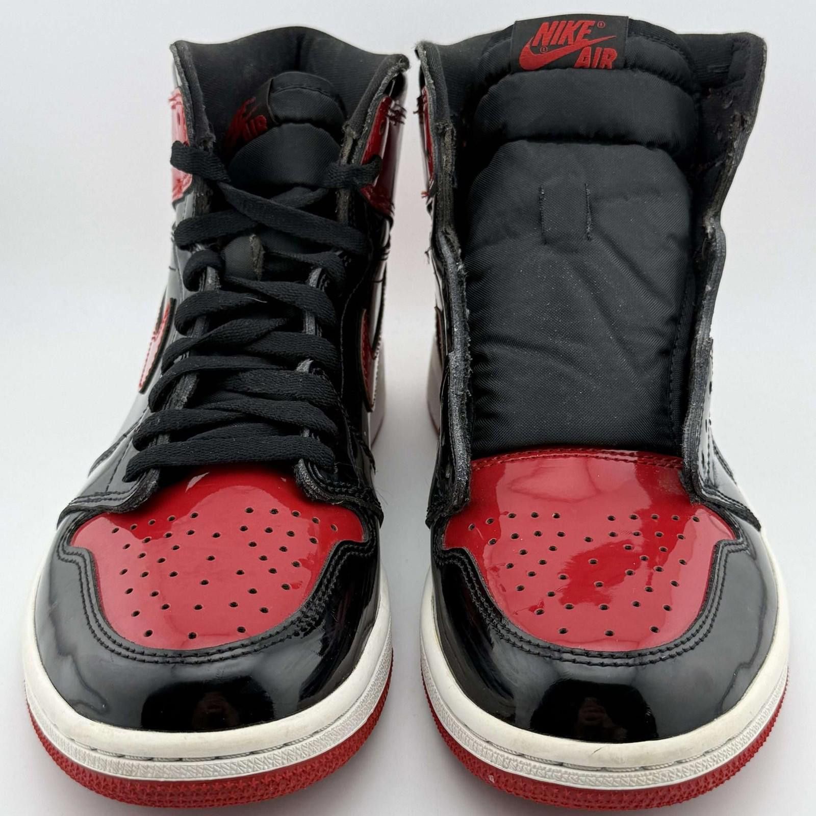 Nike Air Jordan 1 Patent Bred US 9 Used Size US 9 / EU 42 - 3 Thumbnail