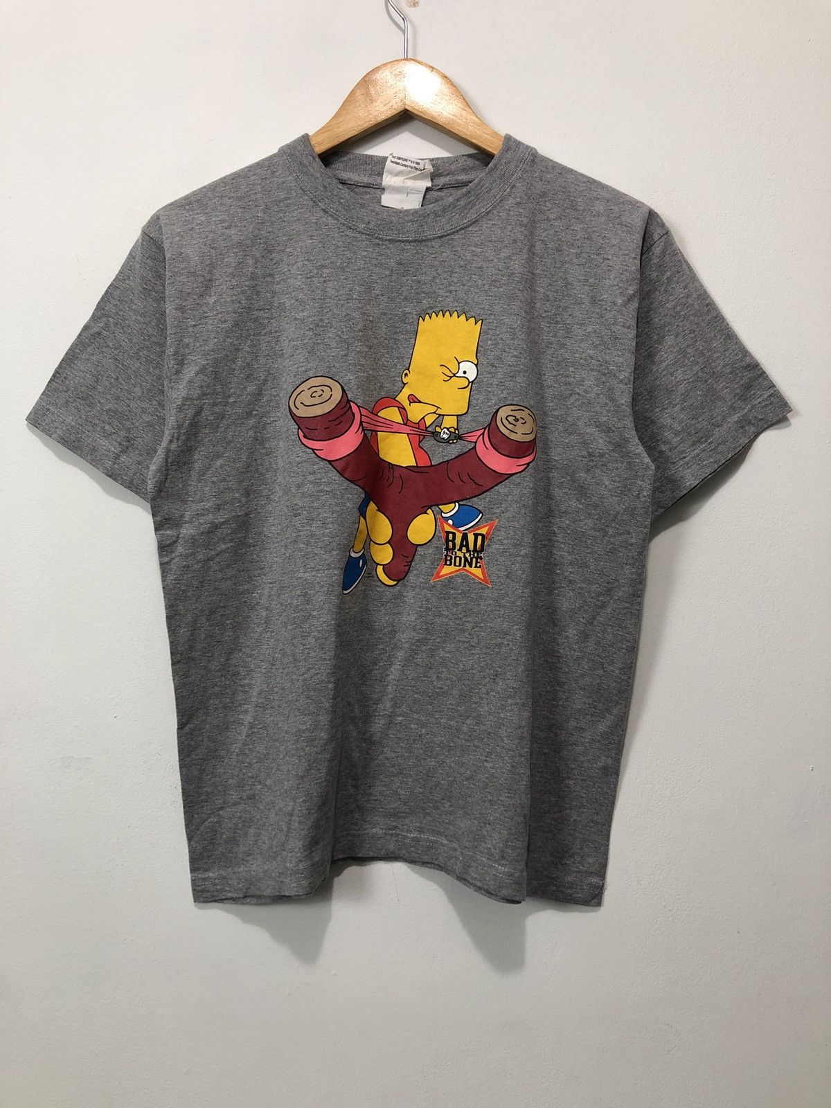 The Simpsons × Vintage Vintage The Simpsons Bad To The Bone T-Shirt Matt Groening Size US M / EU 48-50 / 2 - 1 Thumbnail