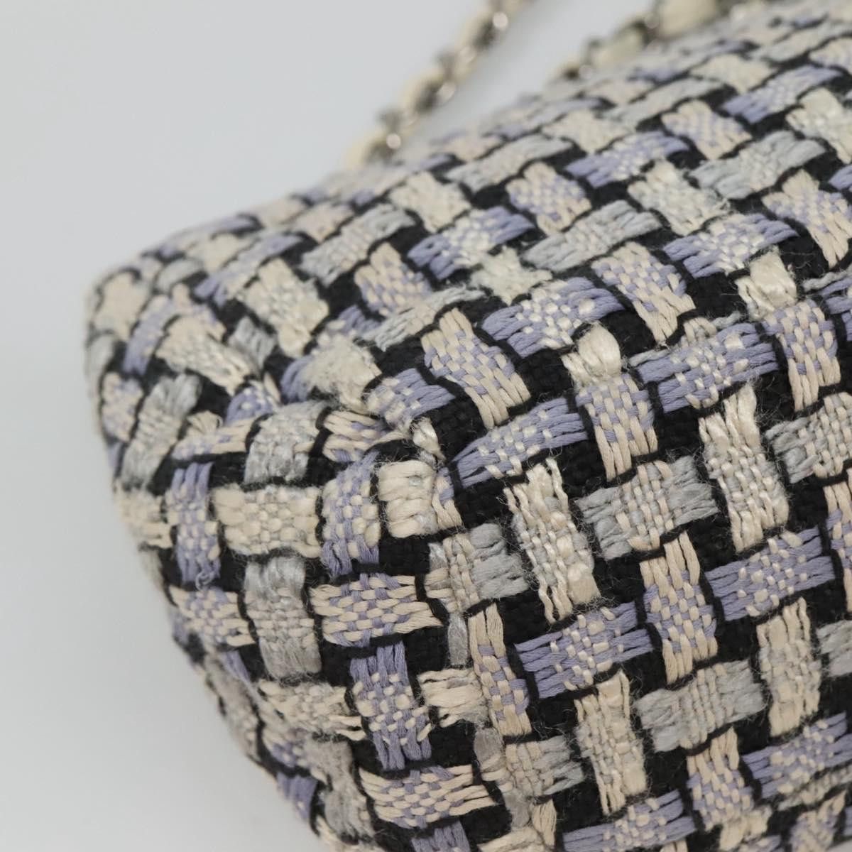 Chanel CHANEL Chain Shoulder Bag Tweed Blue CC Size ONE SIZE - 16 Thumbnail