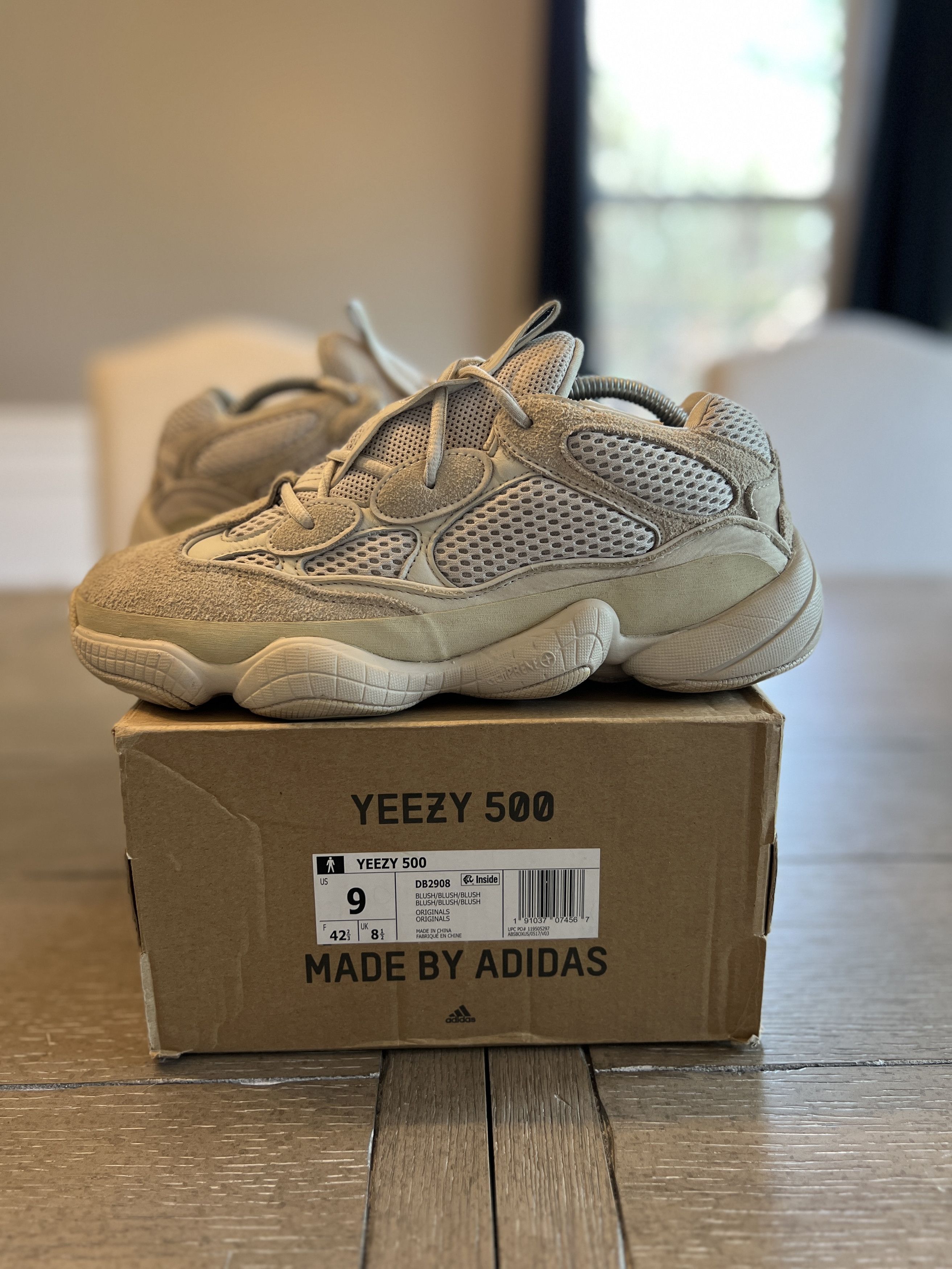 Adidas × Yeezy adidas Yeezy 500 Blush Size US 9 / EU 42 - 1 Thumbnail