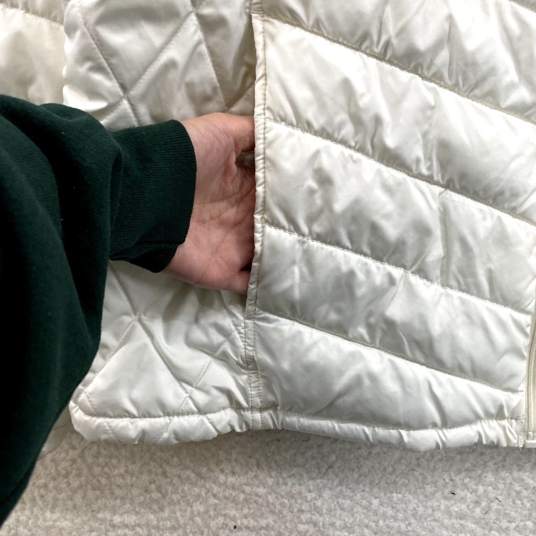 Faded Glory Y2K Vintage Puffer Jacket Coat XL Womens White Winter Snow Outdoor Size XL / US 12-14 / IT 48-50 - 4 Thumbnail