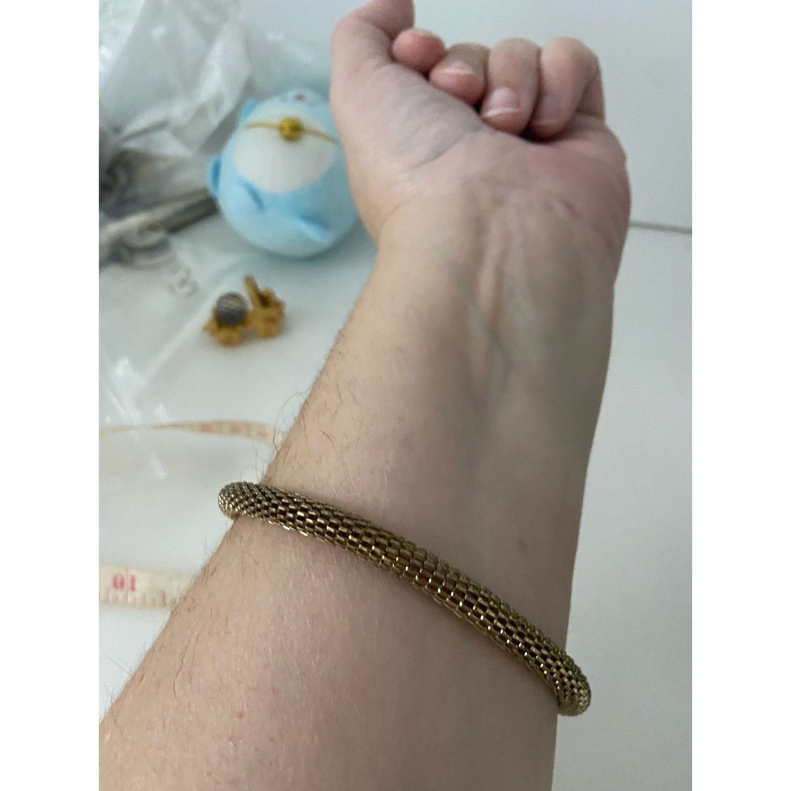 Vintage Vintage mesh bracelet gold tone Size ONE SIZE - 4 Thumbnail