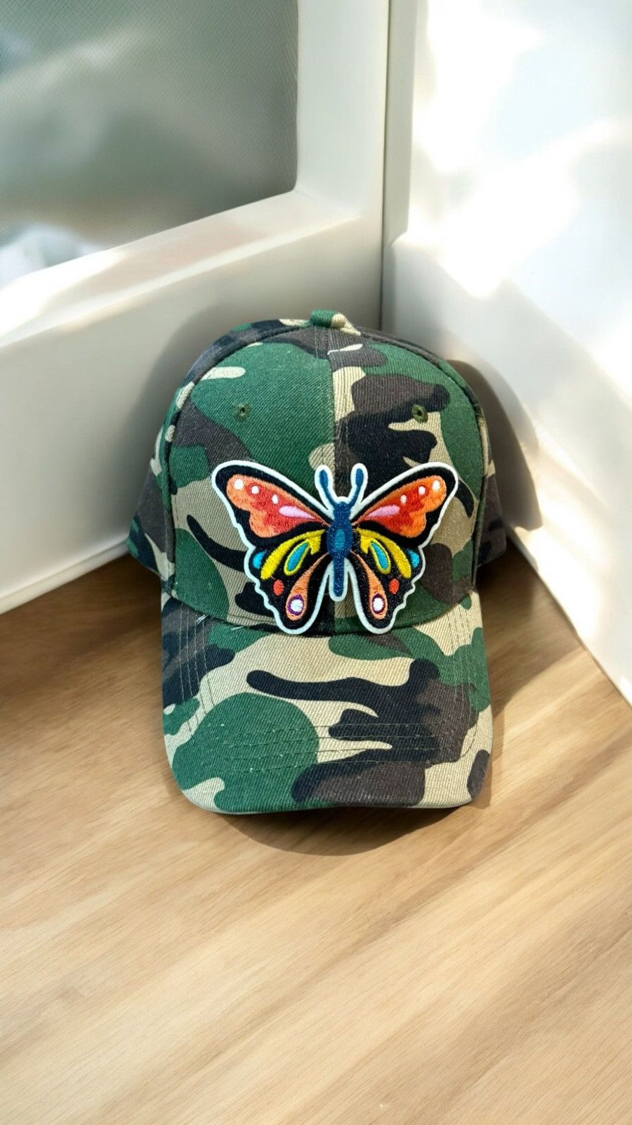 Other Custom baseball cap camouflage butterfly hat Size ONE SIZE - 1 Thumbnail