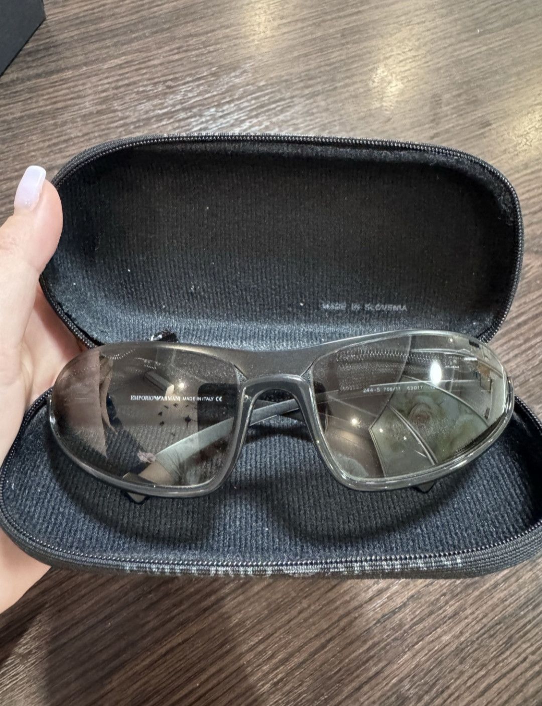 Emporio Armani Armani Emporio Shark Shape Vintage Sunglasses Size ONE SIZE - 6 Thumbnail