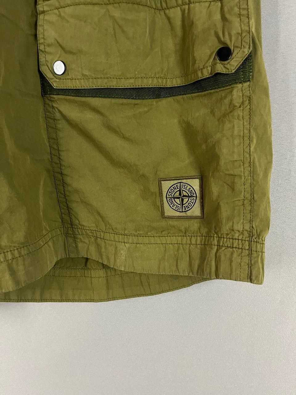 Stone Island Stone Island Nylon Cargo Shorts Khaki Olive Size US 36 / EU 52 - 3 Thumbnail