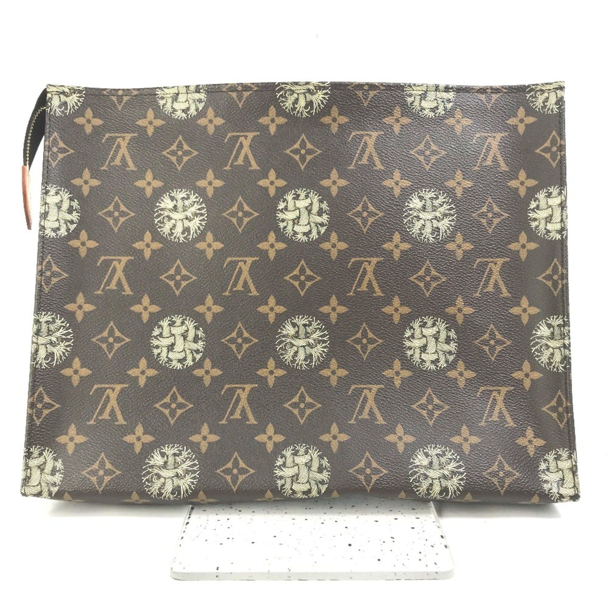 Louis Vuitton Louis Vuitton M41513 Monogram Christopher Nemeth Rope Bag Cluch Bag Clutch bag Brown Size ONE SIZE - 1 Thumbnail
