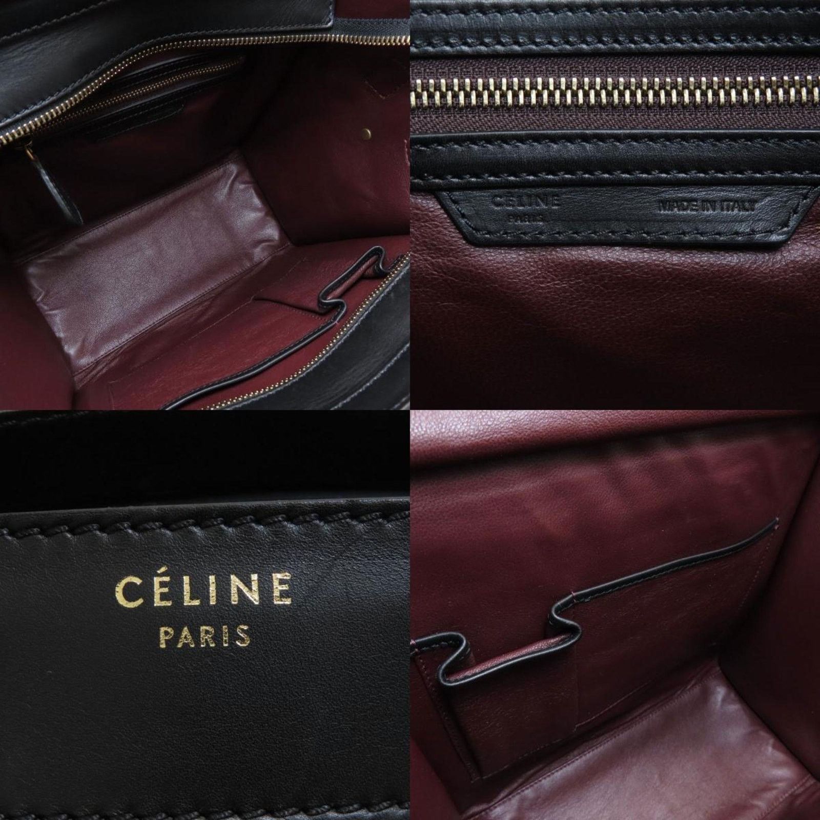 Celine Nano Luggage Tote TriColor handbag