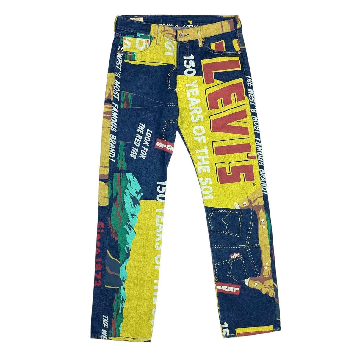 Levi's Vintage Clothing 2020s Levi's 150th Anniversary 501 Banner Denim - 34x34 Size US 34 / EU 50 - 1 Thumbnail