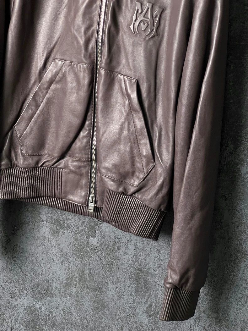 Amiri AmiriCoffee-colored sheepskin hooded leather jacket 2503-Ne Size US M / EU 48-50 / 2 - 4 Thumbnail