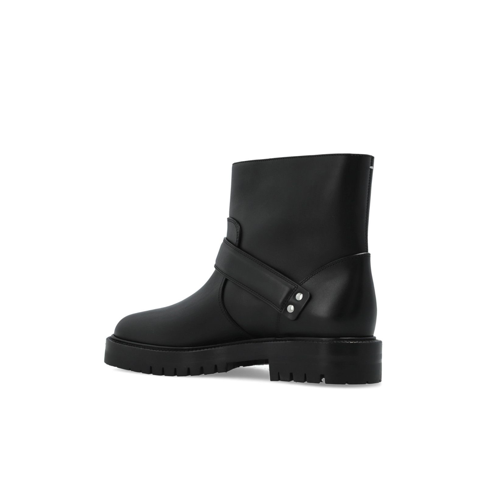 MAISON MARGIELA Tabi Cut Out Black Leather Boots New & Authe