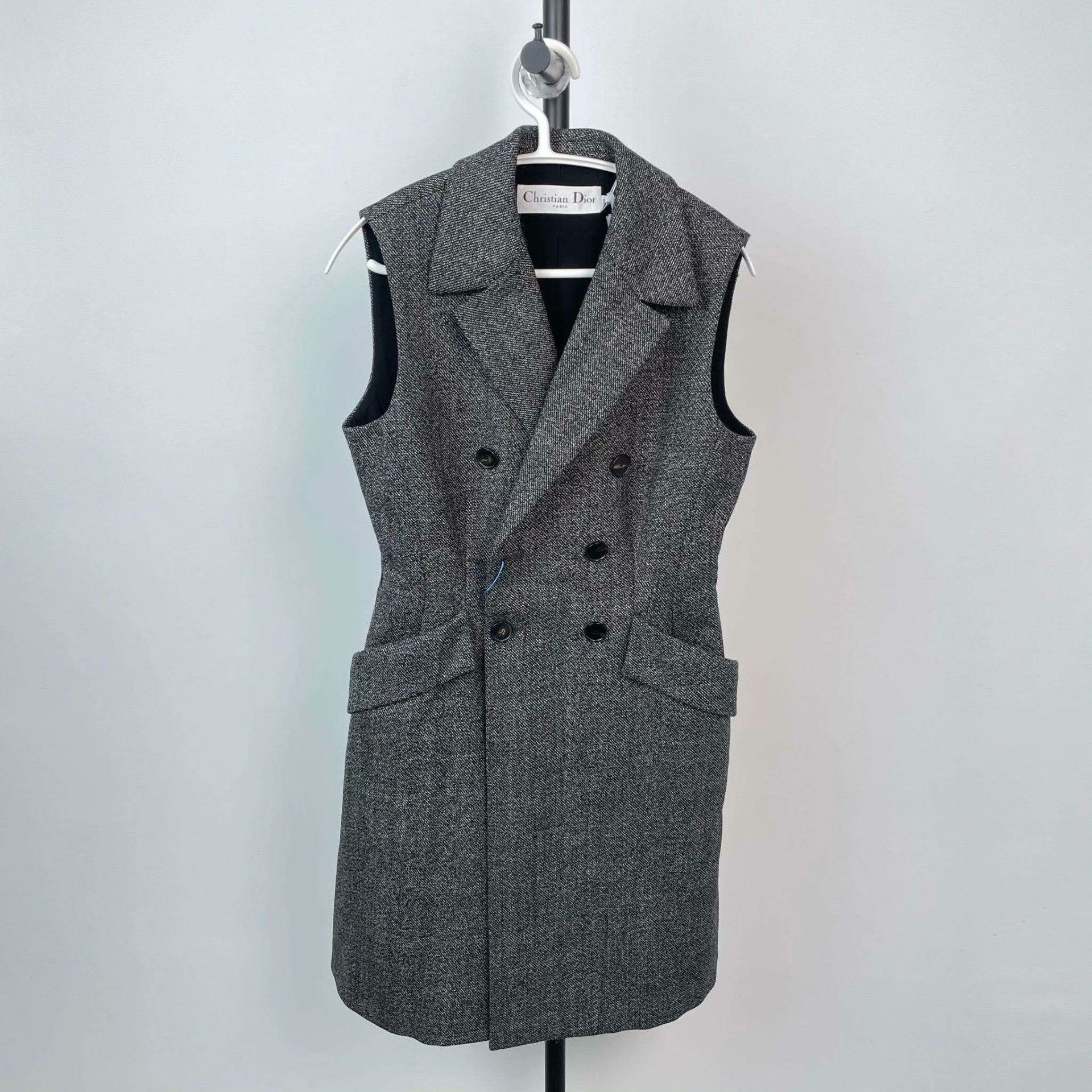 Dior Dior Gray Dress 38 Women Size S / US 4 / IT 40 - 1 Thumbnail